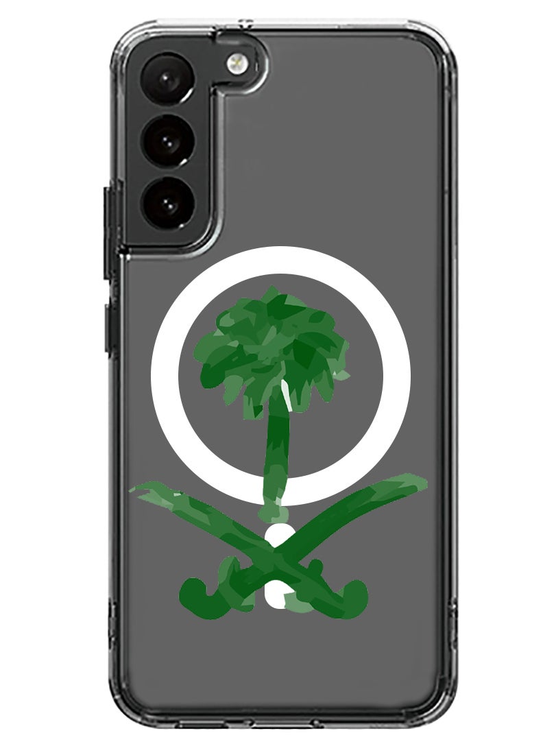 Theodor - Magnetic Case for Samsung Galaxy S23 Plus 6.6-inch Compatible with MagSafe Wireless Charging, Shockproof Phone Bumper Cover KSA symbol - Image 1