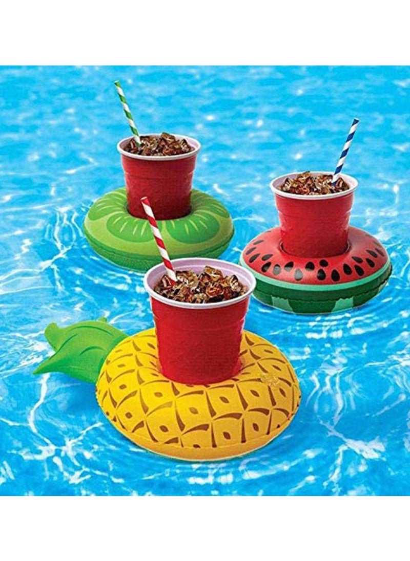 Generic - 15Pcs Inflatable Drink Holders With 1 Pcs Air Pump,  Cup Coasters Floats For Summer Pool Party Decorations Fun Tub Toys For Kids Bath Shower - Image 1