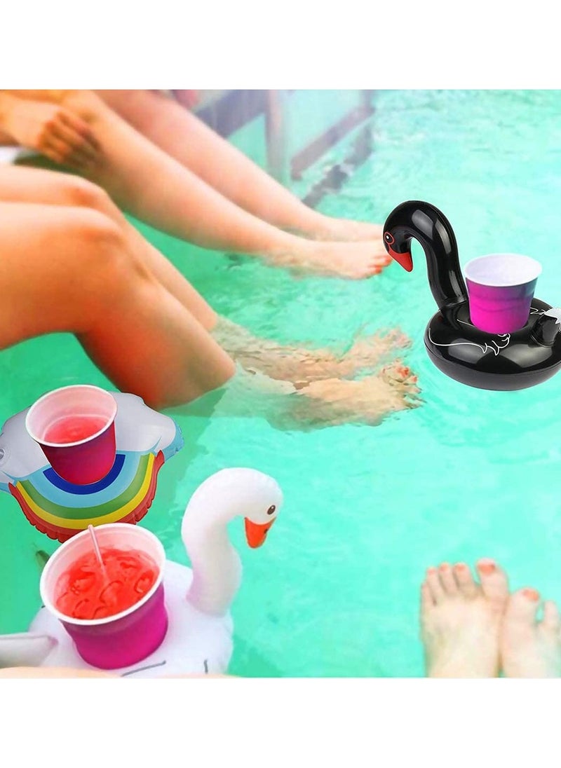 Generic - 15Pcs Inflatable Drink Holders With 1 Pcs Air Pump,  Cup Coasters Floats For Summer Pool Party Decorations Fun Tub Toys For Kids Bath Shower - Image 1