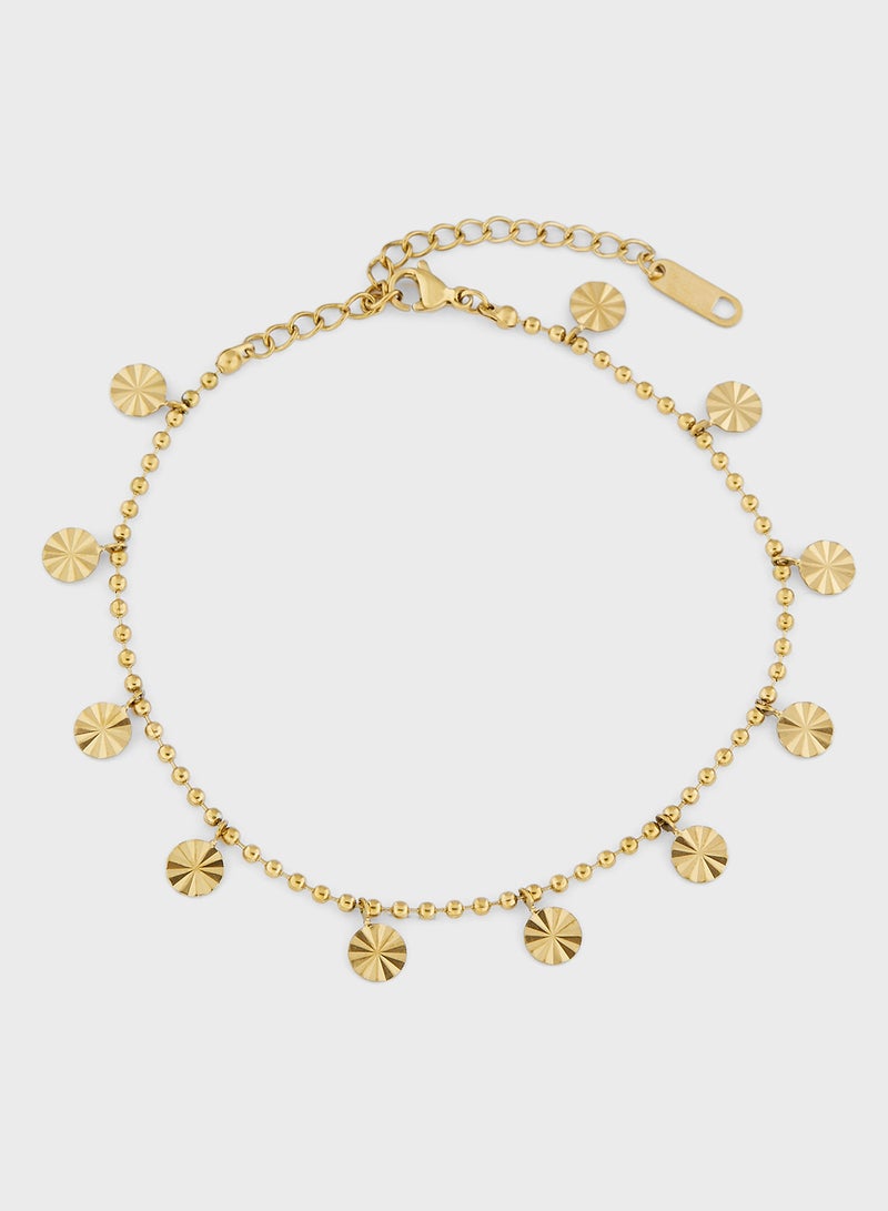 ELLA Stainless Steel Stone Anklet - Image 1