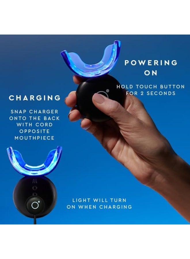MOON Teeth Whitening Kit with LED Light, Wireless, 5 Minute Treatment, Gentle on Sensitive Teeth, Helps Remove Stains from Coffee, Smoking, Wine, Soda - Image 4