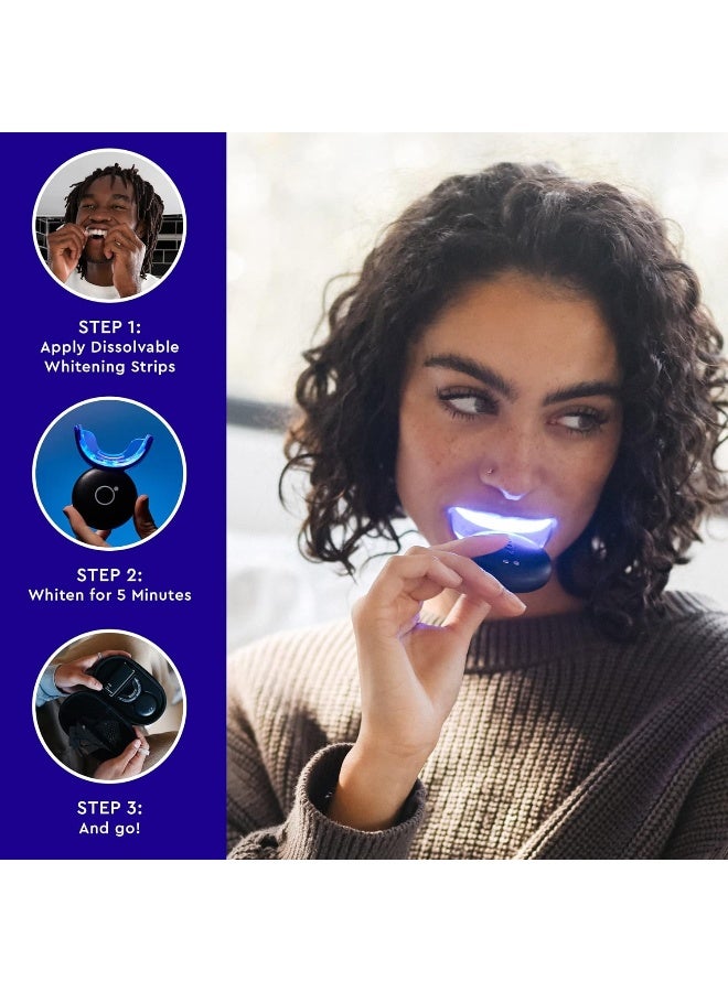 MOON Teeth Whitening Kit with LED Light, Wireless, 5 Minute Treatment, Gentle on Sensitive Teeth, Helps Remove Stains from Coffee, Smoking, Wine, Soda - Image 5