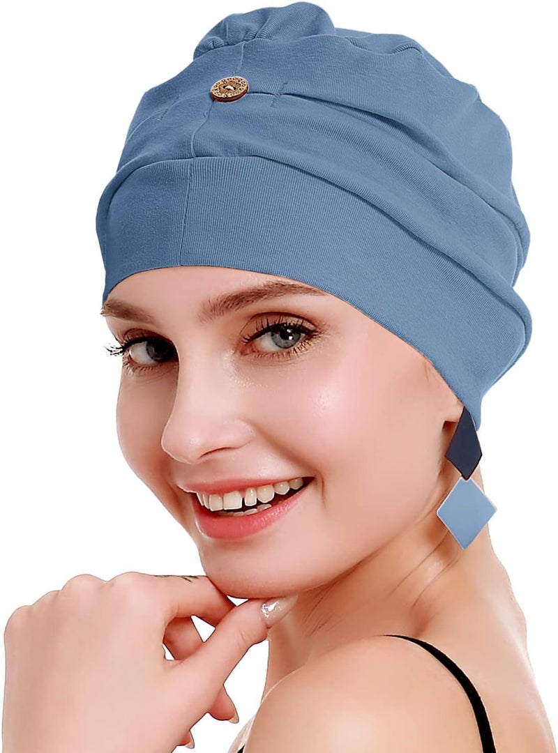 osvyo Cotton Chemo Turbans for Women Cancer Hairloss hat - Cotton Lightweight Headwear Sealed Packaging - Image 3