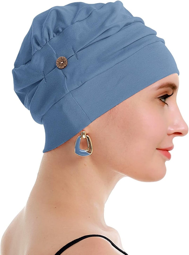 osvyo Cotton Chemo Turbans for Women Cancer Hairloss hat - Cotton Lightweight Headwear Sealed Packaging - Image 4
