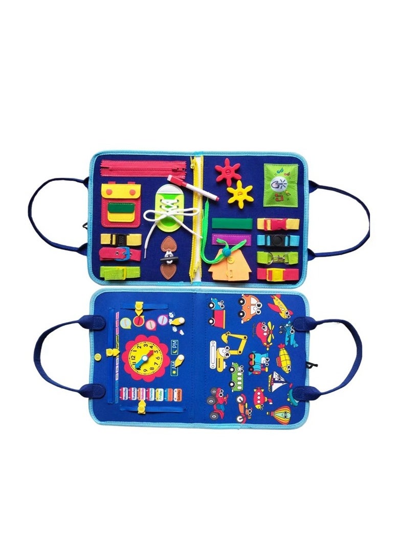MIXDE - Toddler Busy Board Montessori Toys Sensory Board for Fine Motor Skill - Image 1