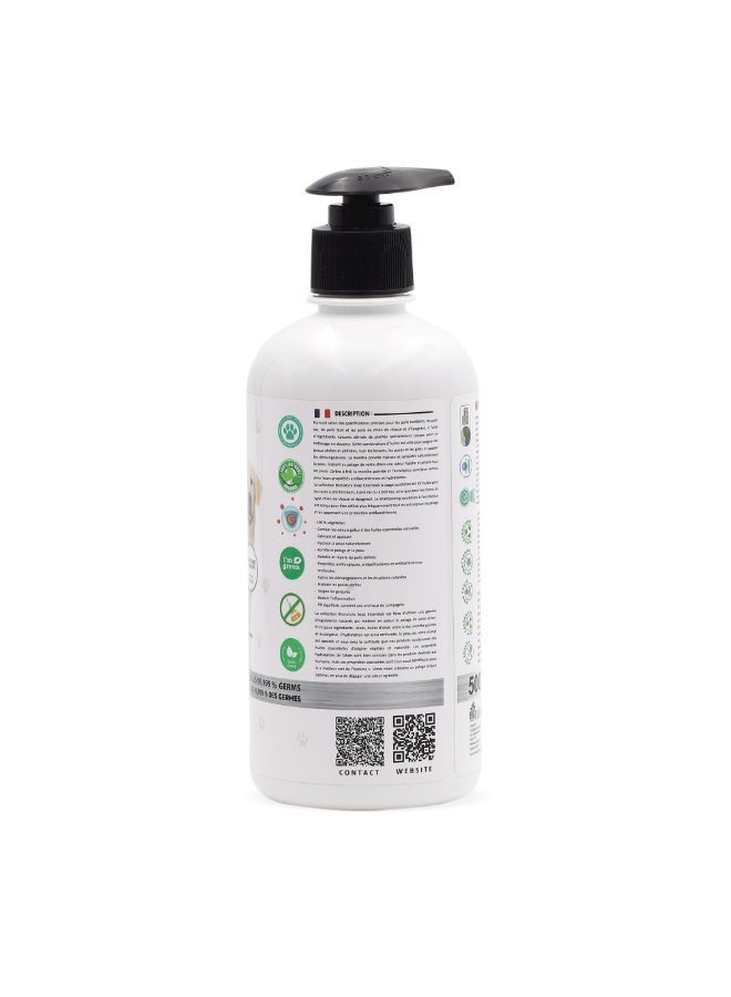 BioNatura شامبو وبلسم بيو ناتورا للحيوانات الأليفة عضوي 500 مل - زيت الزيتون وجوز الهند مع الجلسرين النباتي - شامبو حيوانات أليفة نباتي بالكامل - برائحة البابونج - Image 2