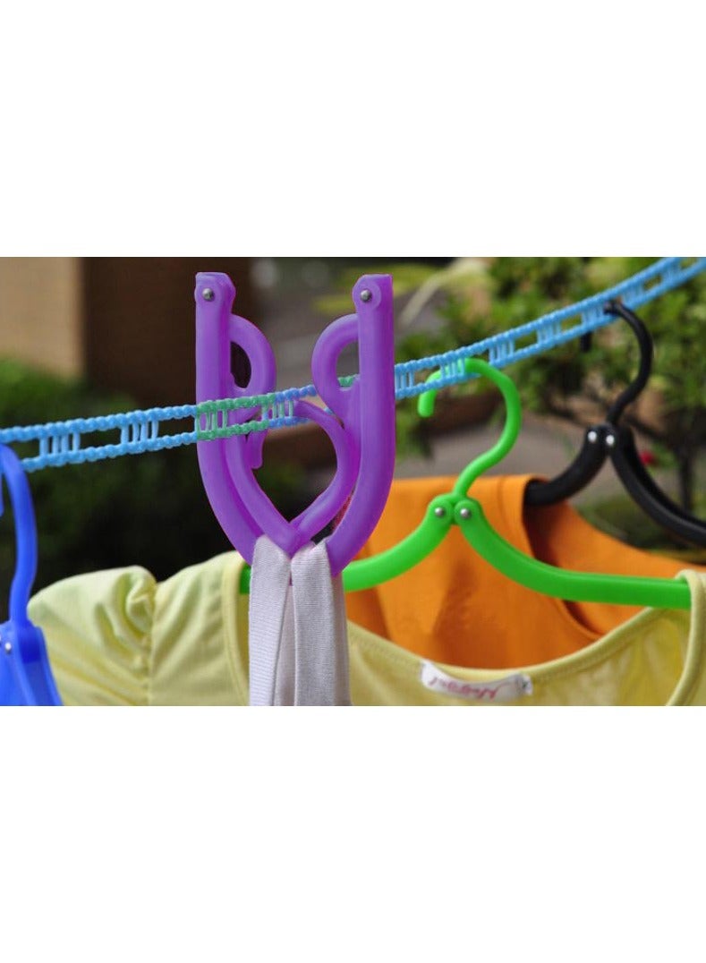 Amazing Ideas  Foldable Cloth Hanger, Purple, Hf7064010212, One Size - Image 3