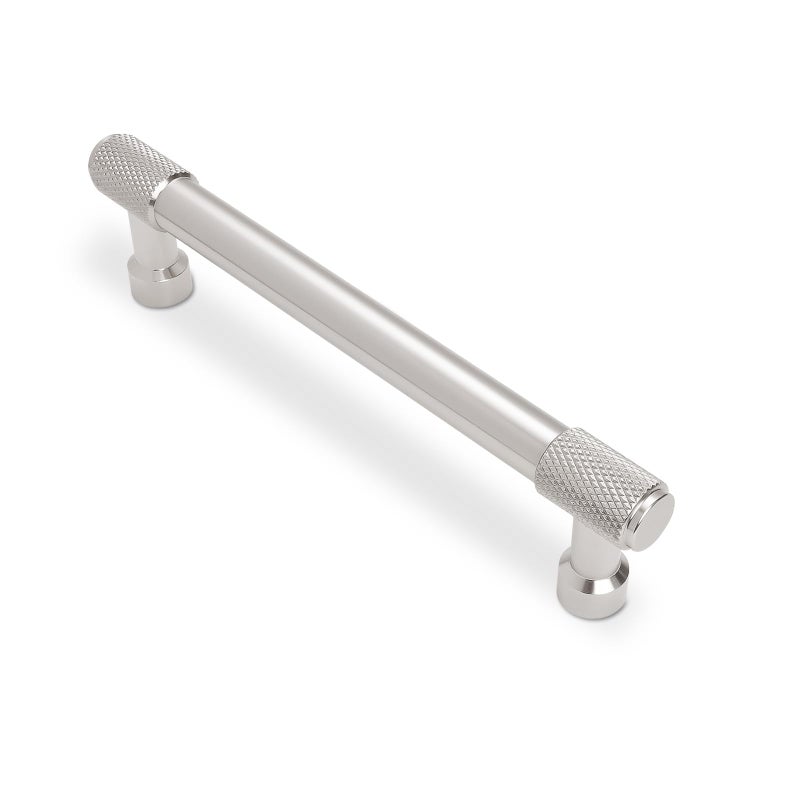 POVEFONK 10 Pack 5 inch128mm Brushed Satin Nickel Kitchen Cabinet Handles Knurled Cabinet Pulls Sliver Drawer Pulls Cabinet Hardware Kitchen Handles Drawer Pulls Dresser Handles - Image 2