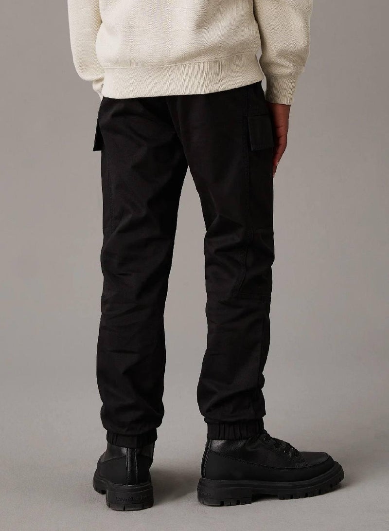 Calvin Klein Jeans Woven Cargo Trousers - Image 2