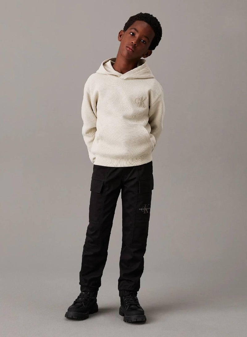 Calvin Klein Jeans Woven Cargo Trousers - Image 4