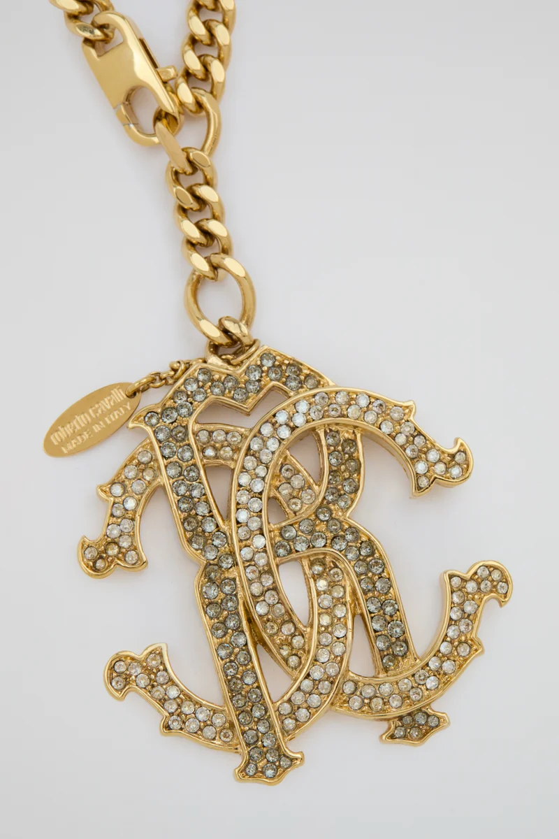 roberto cavalli Roberto Cavalli Gold Smoky Crystal RC Pendant