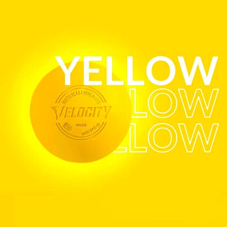 Velocity Practice Lacrosse Balls - 1, 2, 3, 6, 12, 18, 24, 36, 60 and 120 Packs - Official Size and Weight - Yellow - Image 2