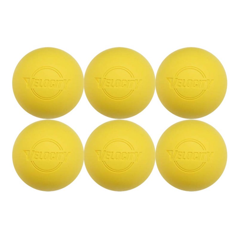 Velocity Practice Lacrosse Balls - 1, 2, 3, 6, 12, 18, 24, 36, 60 and 120 Packs - Official Size and Weight - Yellow - Image 1