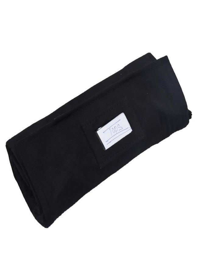 DIAcheck Black Suede Jewellery Stock Roller and Folder For Storage & Travel (20"x10") (Roller for Earrings (fits 40 pairs)) - Image 3
