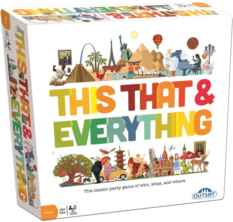 Outset Media This That Everything Party Game Race to Describe A Variety of People Places and Things A Fast Paced Easy to Learn Crowd Pleaser Features 396 Cards Ages 12 - Image 2
