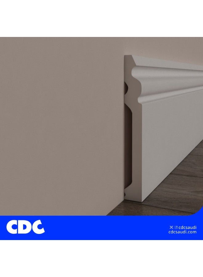 CDC White Contour Fiber Skirting – 240 cm Length - Image 1