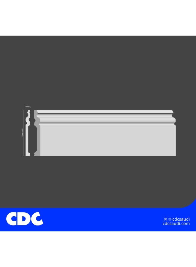 CDC White Contour Fiber Skirting – 240 cm Length - Image 3