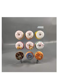 Excefore Reusable Acrylic Donut Wall Display Stand On Table, Crystal Clear Handmade Donut Holder for Baby Showers, Birthday, Holiday Gathering, Donut Party Decorations and More, 9 Pillars  - Image 5