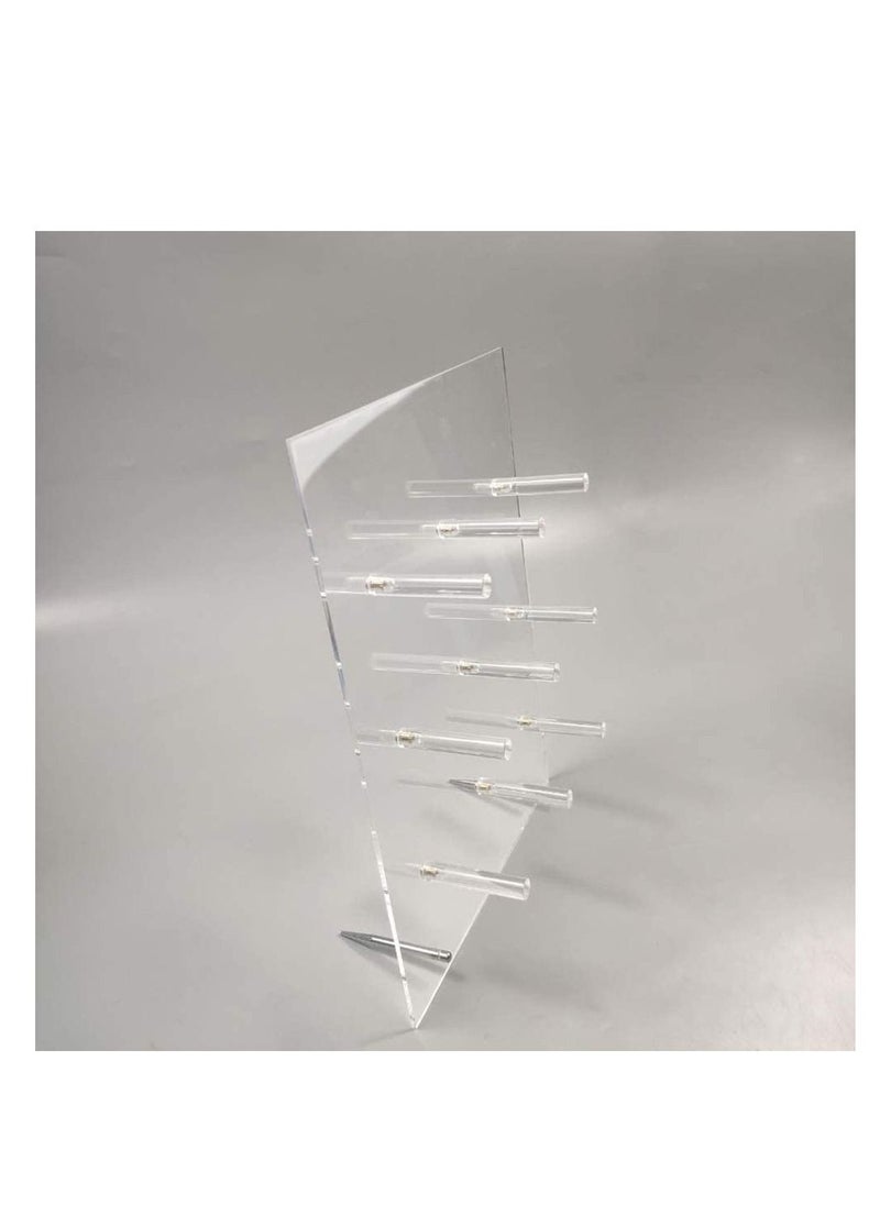 Excefore Reusable Acrylic Donut Wall Display Stand On Table, Crystal Clear Handmade Donut Holder for Baby Showers, Birthday, Holiday Gathering, Donut Party Decorations and More, 9 Pillars  - Image 2