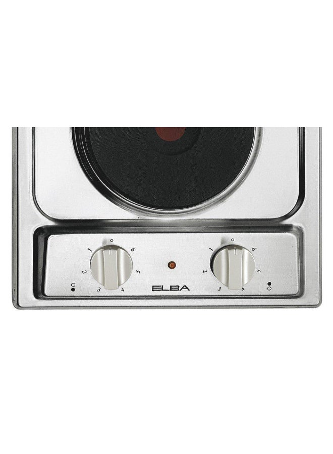 ELBA Built-In Electric Hob 30 Cm, Dual Zone Cooktop, Stainless Steel - Image 3