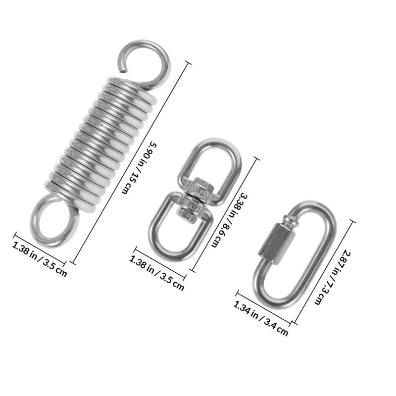 1 Set of Metal Swing Spring Sand Bag Spring Kit Porch Swing Spring Kit Hammock Tool Set - Image 2