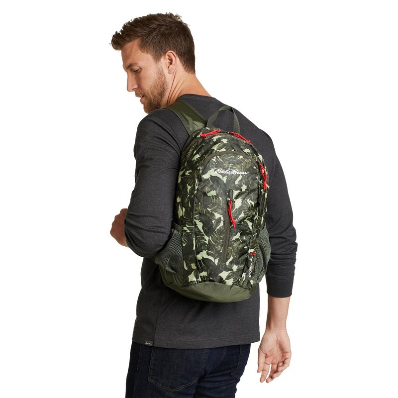 Eddie Bauer Stowaway Packable Backpack | Travel | Outdoor | Lightweight | Foldable | Durable | Ripstop Polyester | 20L - Black Cherry - Image 2