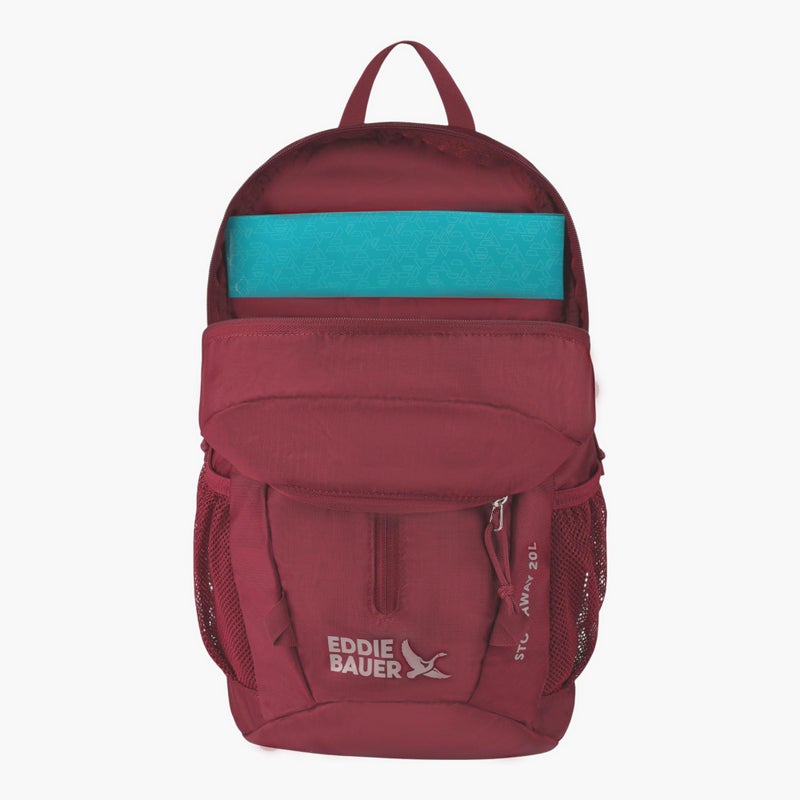 Eddie Bauer Stowaway Packable Backpack | Travel | Outdoor | Lightweight | Foldable | Durable | Ripstop Polyester | 20L - Black Cherry - Image 5