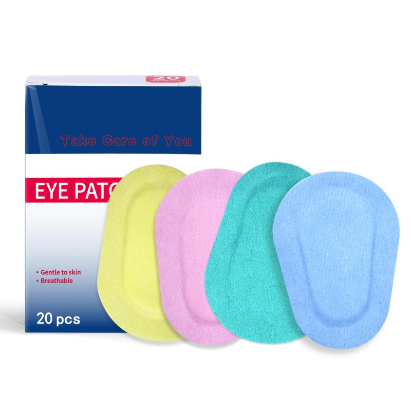 Sticky Eye Patches for Kids 60PCs/3Boxes Colorful Breathable Eye Patch Eye Pad Adhesive Bandages for Adults Children