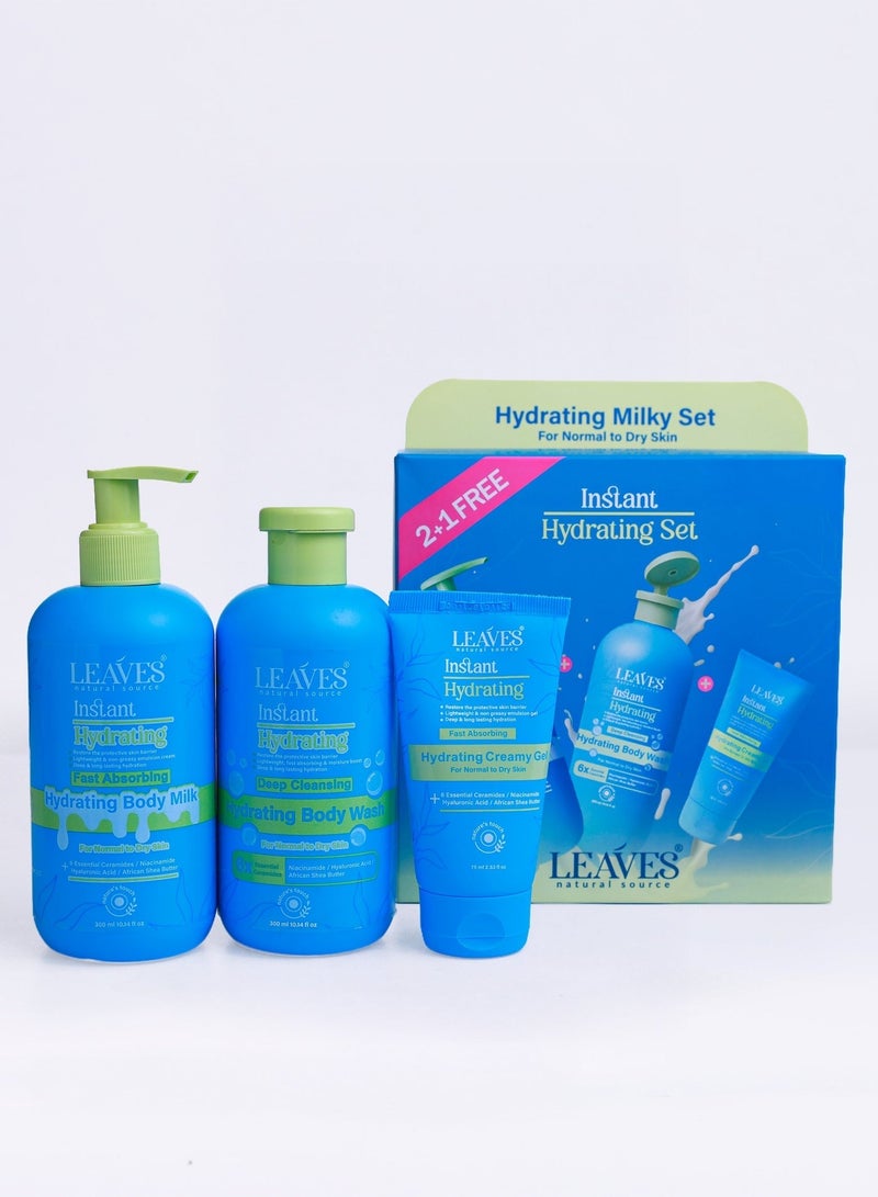 LEAVES Instant Hydrating Milky set 3 in 1 - Image 1