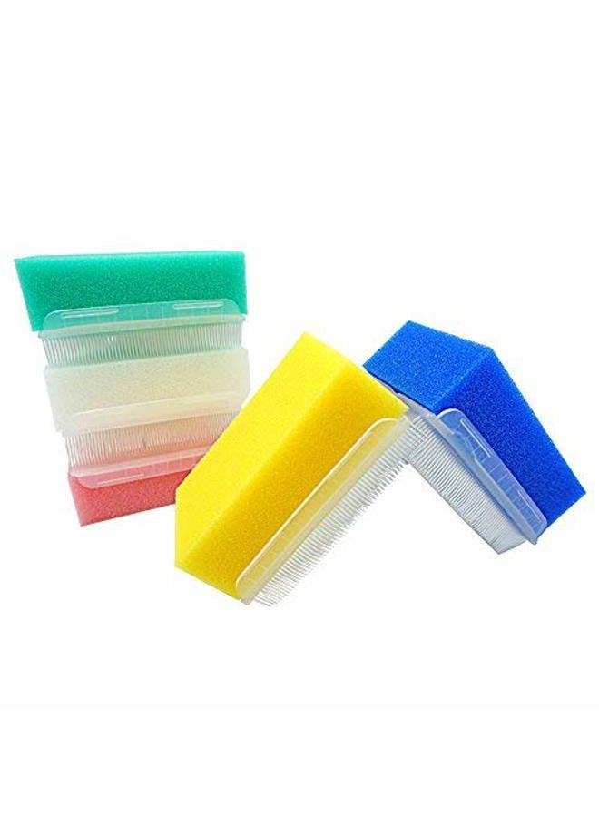 MUNKCARE OT Sensory Brush- Sensory Processing Disorder and Autism Therapressure Therapy Brush Sponge Brush Surgical Hands Sterile Scrub Bristle Brushes 5 Colors (Box of 5) - Image 1
