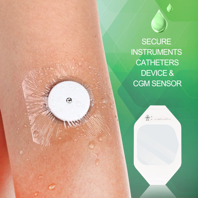 NeuHeils Transparent Film Dressing 2 3/8'' x 2 3/4'', 100 Pack, Waterproof Wound Cover Bandage, Clear IV Catheter Tape, Adhesive Patch, Shower Shield - Image 5