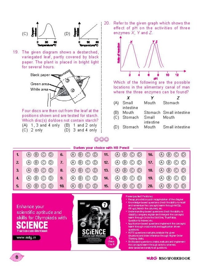 National Science Olympiad (NSO) Work Book for Class 7 - Quick Recap, MCQs, Previous Years Solved Paper and Achievers Section - Olympiad Books For 2022-2023 Exam  - Image 1
