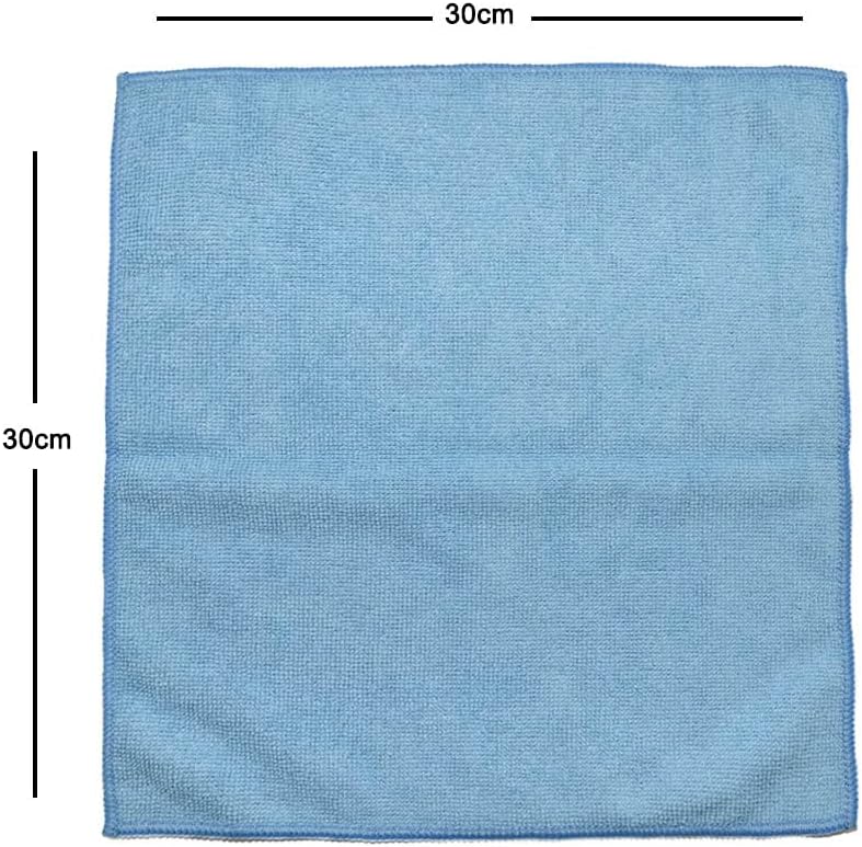 RAM ONLINE 10 Pack Reusable Microfiber Cleaning Cloths - 12.6" x 12.6" - Image 3