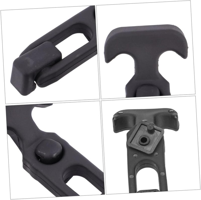 Gadpiparty 4pcs Rubber Flexible T-Handle Draw Latch Shock Absorption Buckle for Toolboxes Coolers and Engineering Machinery Easy to Install Vibration-Resistant Design - Image 2