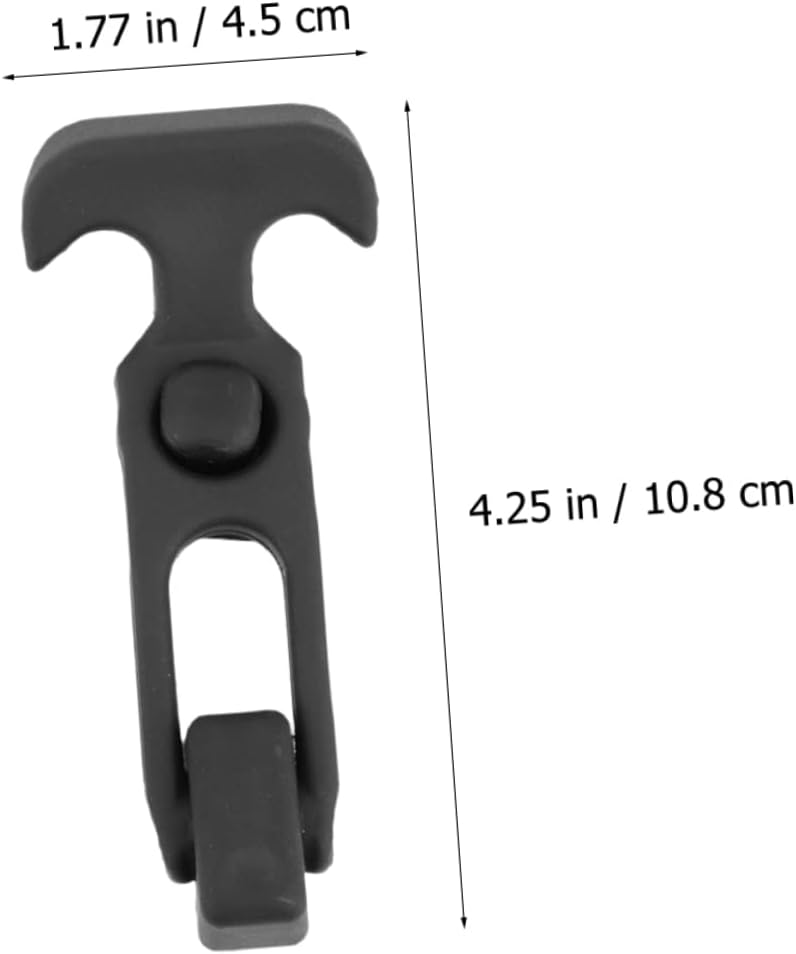 Gadpiparty 4pcs Rubber Flexible T-Handle Draw Latch Shock Absorption Buckle for Toolboxes Coolers and Engineering Machinery Easy to Install Vibration-Resistant Design - Image 3