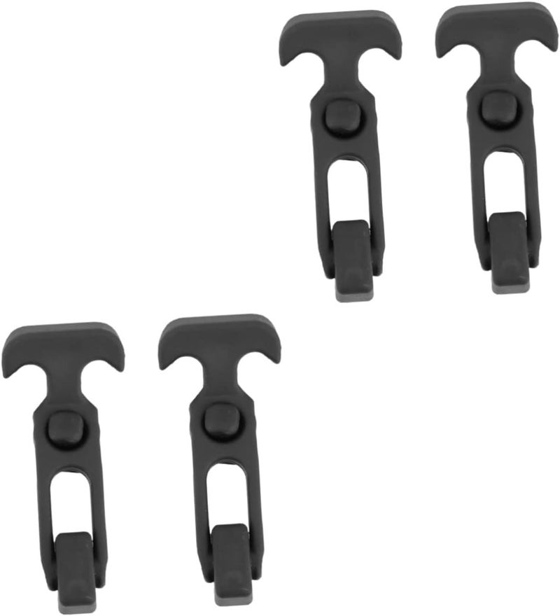 Gadpiparty 4pcs Rubber Flexible T-Handle Draw Latch Shock Absorption Buckle for Toolboxes Coolers and Engineering Machinery Easy to Install Vibration-Resistant Design - Image 1