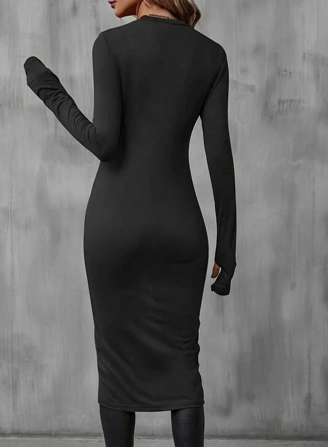 تايك تو بلوزة بأكمام طويلة وغير متماثل