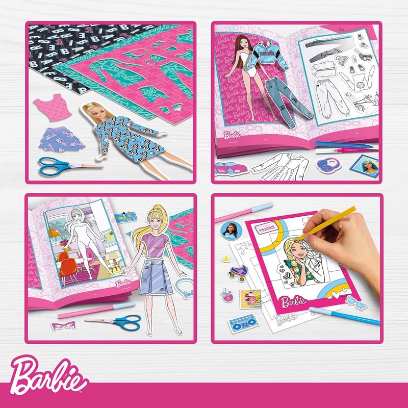 Barbie Fashion Colouring Backpack Creative Kit for Kids - Image 3