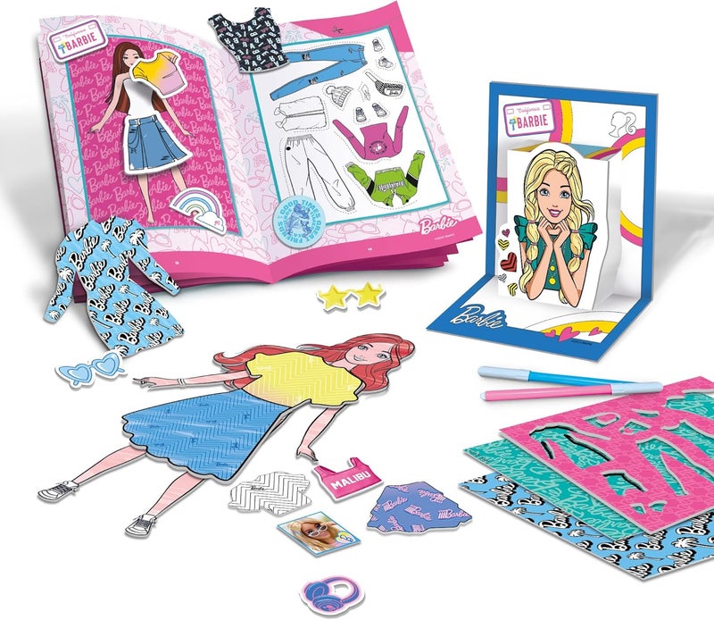 Barbie Fashion Colouring Backpack Creative Kit for Kids - Image 2