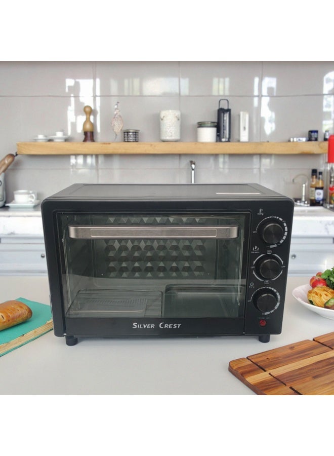 Silver Crest 25 Liter OTG Oven Toaster Griller with Adjustable Temperature Settings and 60 Minute Timer, Perfect for Home Baking Roasting and Grilling, Durable Build with Easy to Use Control Panel - Image 4