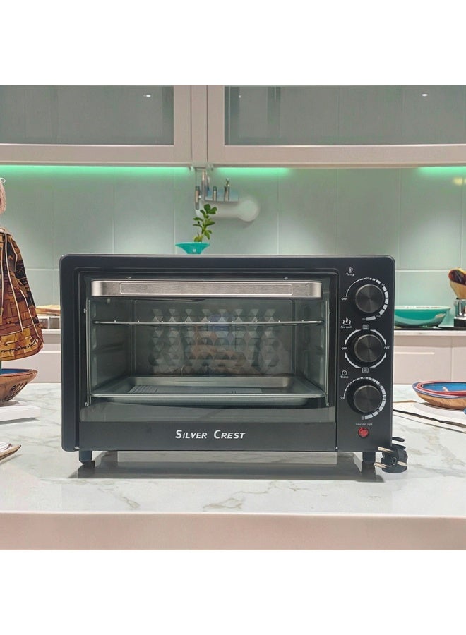 Silver Crest 25 Liter OTG Oven Toaster Griller with Adjustable Temperature Settings and 60 Minute Timer, Perfect for Home Baking Roasting and Grilling, Durable Build with Easy to Use Control Panel - Image 2