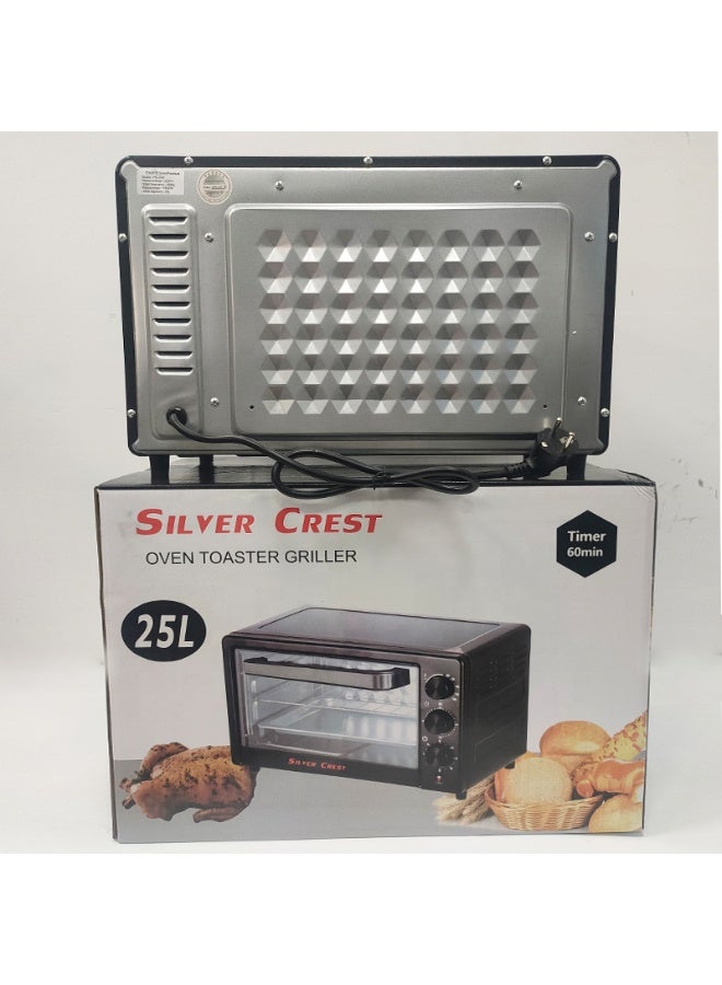 Silver Crest 25 Liter OTG Oven Toaster Griller with Adjustable Temperature Settings and 60 Minute Timer, Perfect for Home Baking Roasting and Grilling, Durable Build with Easy to Use Control Panel - Image 3