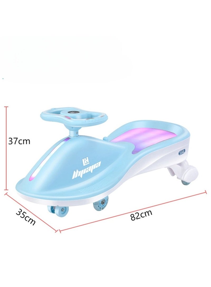 صندوق العاب سيارات التأرجح السحرية للأطفال، سيارة ركوب تويستر السحرية للأطفال مع عجلات LED، سيارة دفع للأطفال مع مقعد مضاء، أقوى وأسلس سيارة ركوب سحرية تويستر للأطفال مع الموسيقى - Image 4