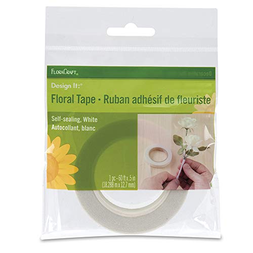 FloraCraft Floral Tape 0.5 Inch x 60 Feet White - Image 4