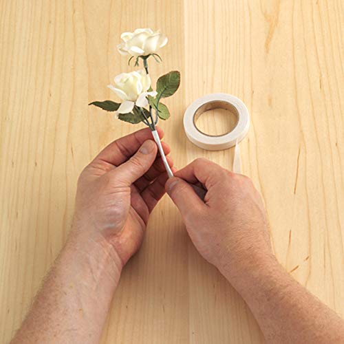 FloraCraft Floral Tape 0.5 Inch x 60 Feet White - Image 3