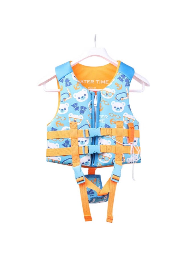 WATERTIME Children'S Life Jacket, Swimming And Snorkeling Vest, Inflatable-Free Padded Buoyancy Cotton, Buoyancy Clothing, Snorkeling Bear, Size M - Image 3