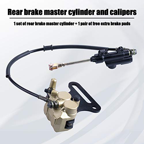 MWMNUN 12mm rear disc hydraulic brake master cylinder caliper Compatible with 70cc 90cc 110cc 125cc 140cc 150cc SSR Baja apollo Taotao Coolster Roketa SDG 107 Pitster Pro Atomik Sikk Chinese Pit Dirt Bike - Image 2