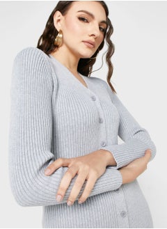 GLAMOROUS V-Neck Knitted Dress  - Image 3