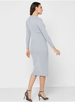 GLAMOROUS V-Neck Knitted Dress  - Image 2