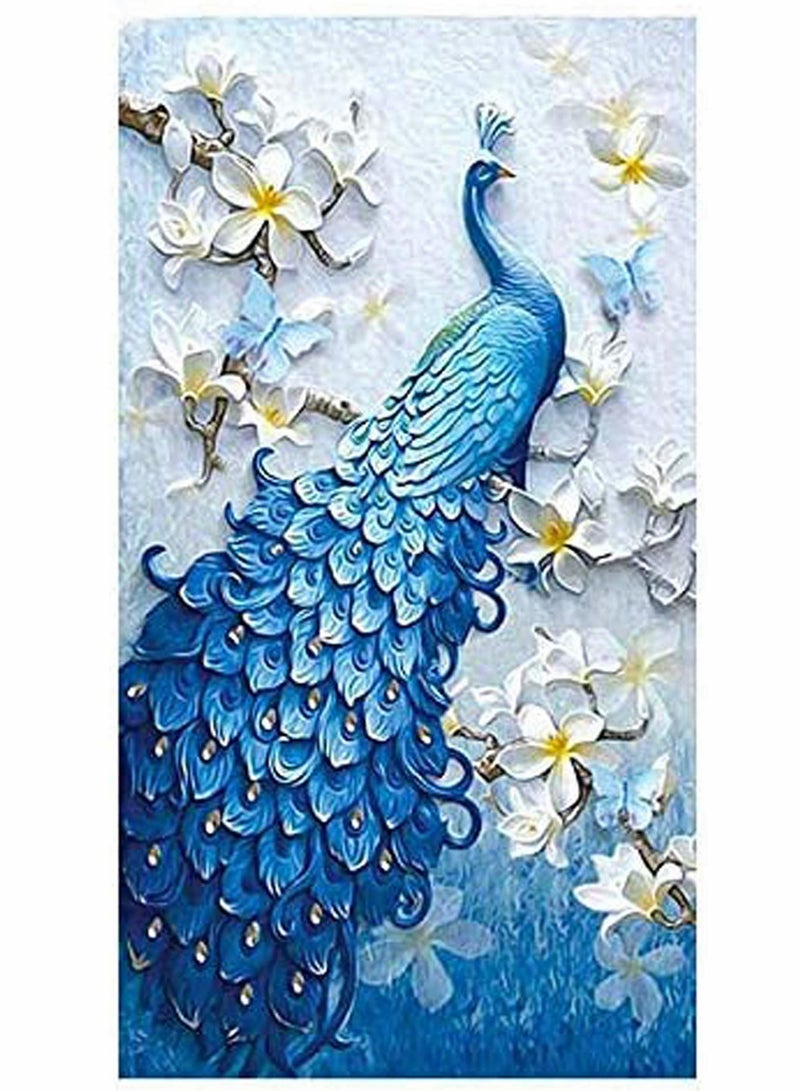 Y&D Diamond Painting Kits For Adults Kids 5D Peacock DIY Paint By Kit Craft Home Wall Decor - Image 1